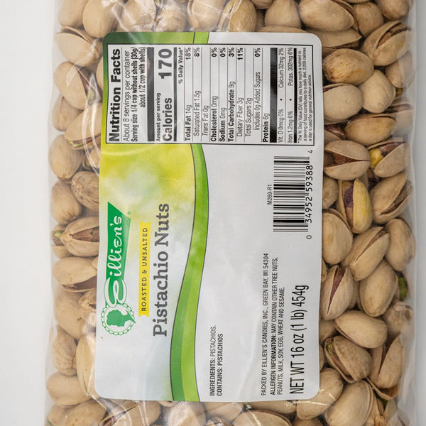 Pistachos Tostados y Sin Sal de Eillien
