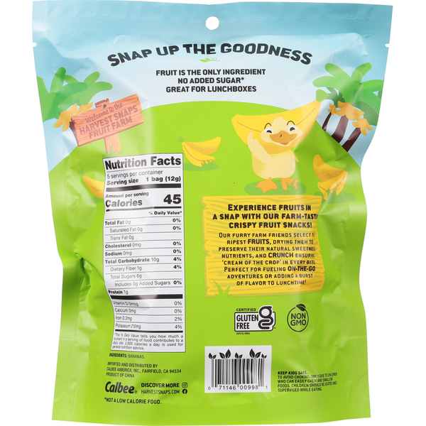 Harvest Snaps Crispy Banana Snacks for Kids