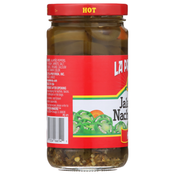 La Preferida Hot Jalapeno Nacho Slices with Carrots