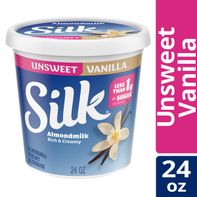 Silk Unsweet Vanilla Dairy Free Almond Milk Yogurt