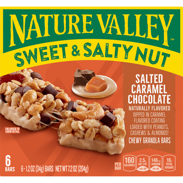 Barras de Granola con Chocolate y Caramelo Salado Nature Valley