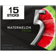 Paquet de Chewing-gum sans sucre 5 GUM Watermelon Prism