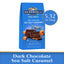 Carrés de caramel au sel de mer en chocolat noir Ghirardelli