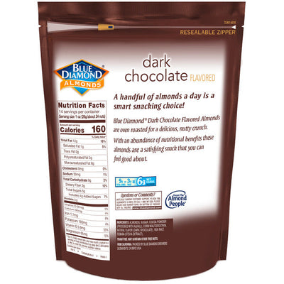Almendras Blue Diamond Asadas al Horno con Chocolate Oscuro