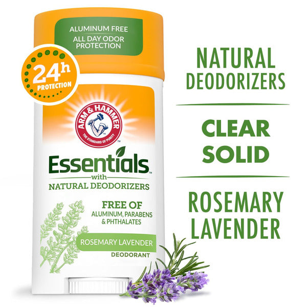 Desodorante Arm & Hammer Essentials - Romero y Lavanda Fresca