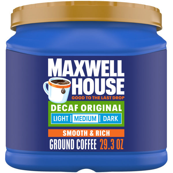 Maxwell House Decaffeinated Medium Roast Ground Coffee