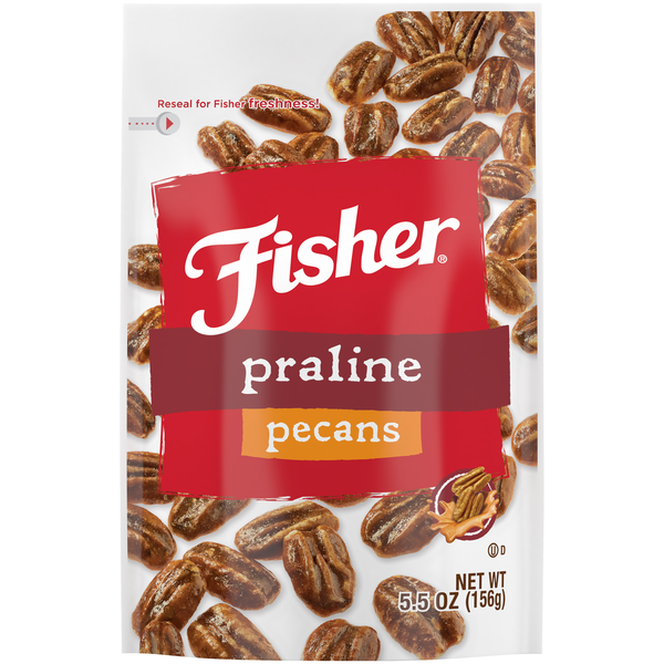 Pecanas Pralinadas Fisher - Delicia Gourmet