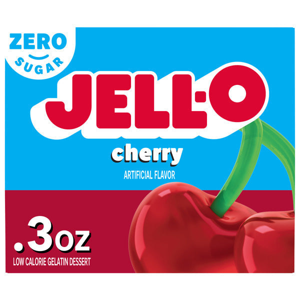 Gelée Jell-O Zero Sucre Saveur Cerise