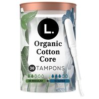 L. Tampons Regular/Super avec Coton Biologique
