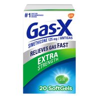 Gélules Gas-X Extra Fort pour le Soulagement des Gaz