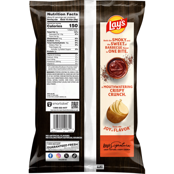 Papas Fritas Sabor Barbacoa Lay's