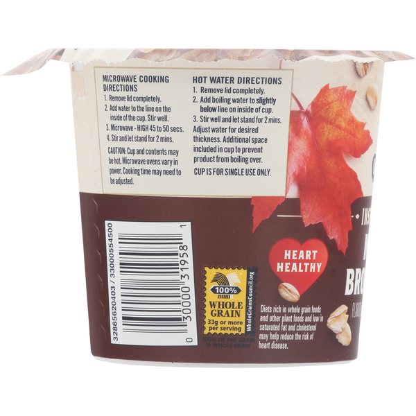Avena Instantánea Quaker, Sirope de Arce y Azúcar Moreno