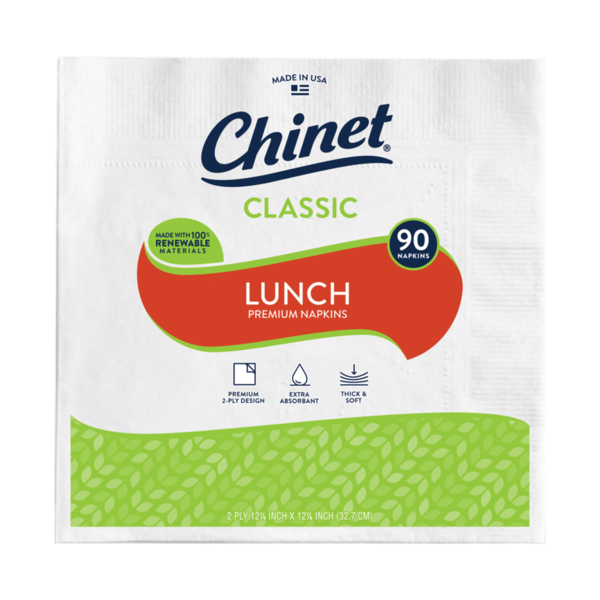 Servilleta de Almuerzo Chinet - Paquete de 90 Contenidos