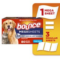 Hojas de Secado Mega Bounce para Pelo de Mascotas y Pelusa