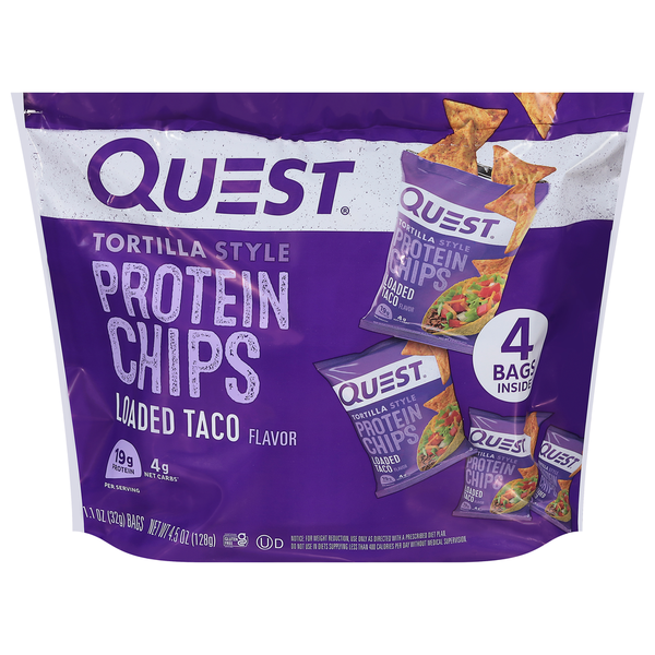 Quest Protein Chips - Loaded Taco Flavor, Tortilla Style