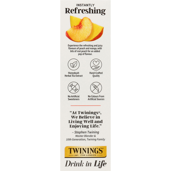 Twinings Refreshers Instant Peach Mango Herbal Tea