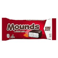 Barres MOUNDS au Coco et Chocolat Noir Taille King, 3,5 oz (4 Pièces)