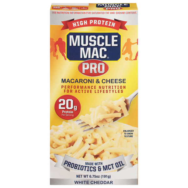 Muscle Mac Macarrones con Queso Alto en Proteínas