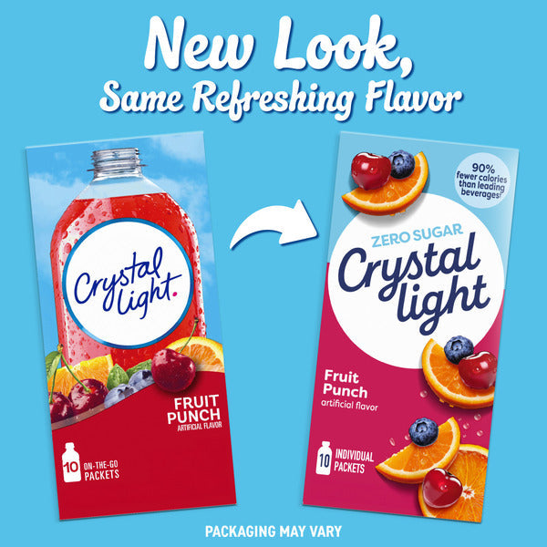 Mélange de boisson en poudre Crystal Light Fruit Punch