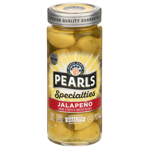 Aceitunas Reinas Rellenas de Jalapeño Pearls Specialties