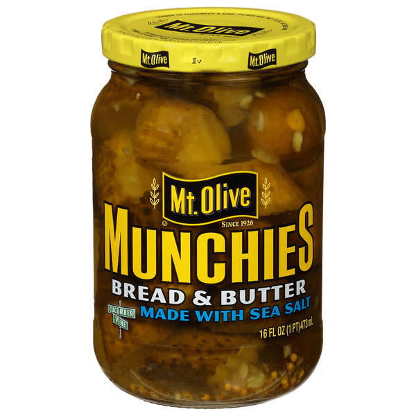 Cornichons sucrés et acidulés Mt. Olive Munchie