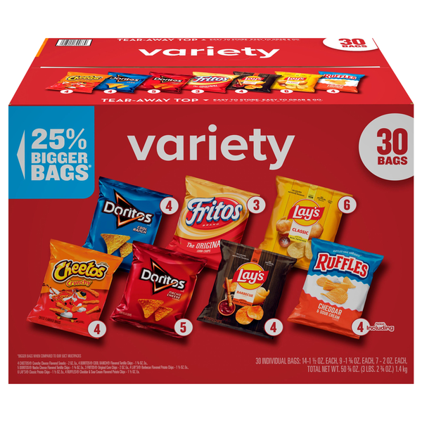 Pack de variété de collations Frito Lay assorties