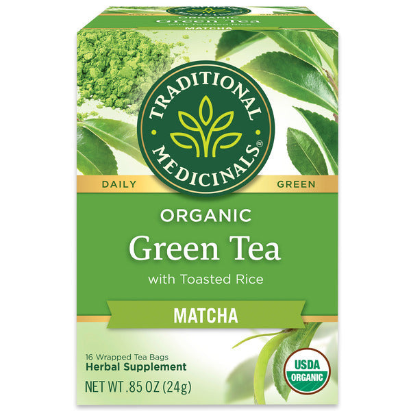 Té Verde Orgánico Matcha con Arroz Tostado - Té Herbal Sin Cafeína
