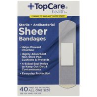 Bandages adhésifs antibactériens TopCare