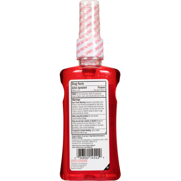 Spray pour la gorge TopCare - Saveur cerise sans sucre