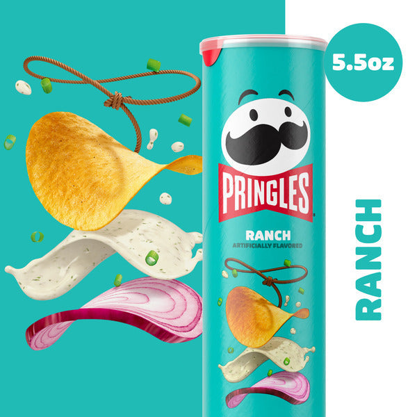 Pringles Ranch Potato Crisps - 5.5 oz Snack Delight