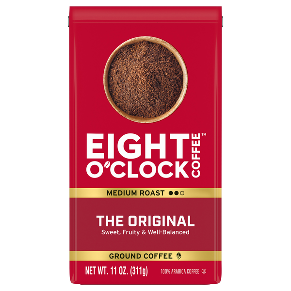 Café moulu de torréfaction moyenne Eight O’Clock