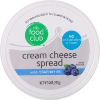 Food Club Cream Cheese Spread with Blueberries