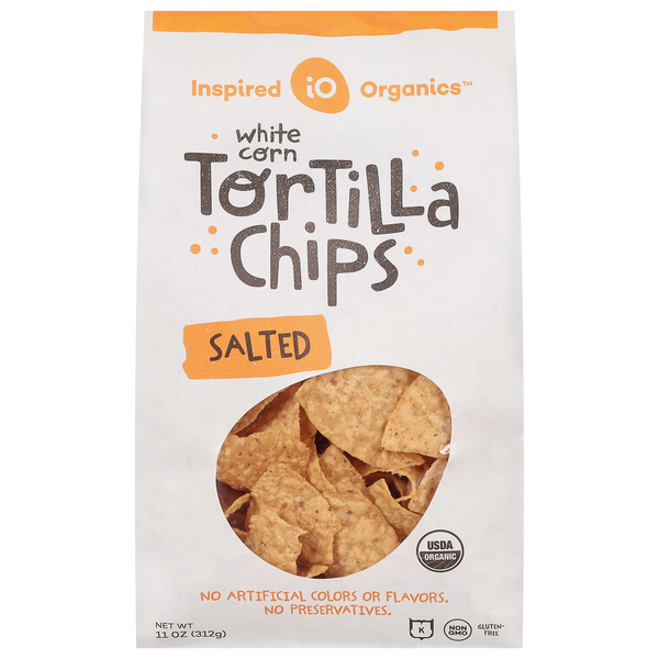 Inspired Organics Salted White Corn Tortilla Chips
