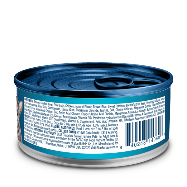 Comida Húmeda para Gatos Blue Buffalo Tastefuls Natural Pate, Entrée de Salmón