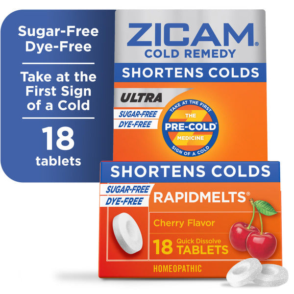 Zicam Zinc Cold Remedy Ultra Rapidmelts - Sabor a Cereza