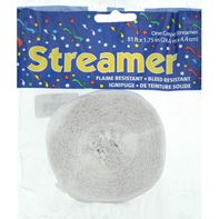 Streamer de Crepé para Celebraciones, Blanco