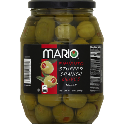 Aceitunas Mario, Españolas, Rellenas de Pimiento, Reina
