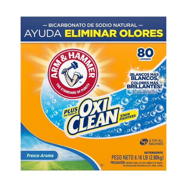 Detergente en polvo para lavandería Arm & Hammer Plus Oxiclean
