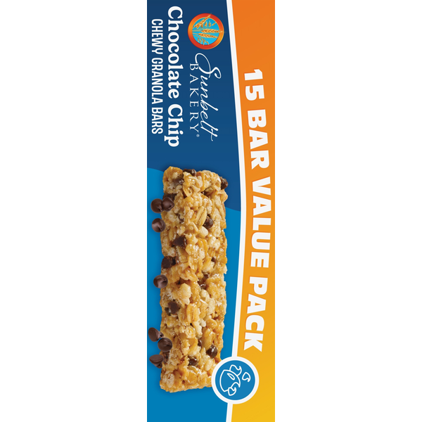 Barres de granola moelleuses aux pépites de chocolat Sunbelt Bakery - Pack économique