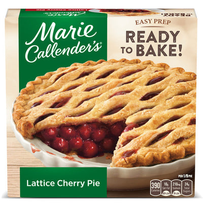 Tarte aux cerises en treillis de Marie Callender - Dessert congelé prêt à cuire