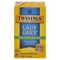 Thé naturellement décaféiné Twinings Lady Grey