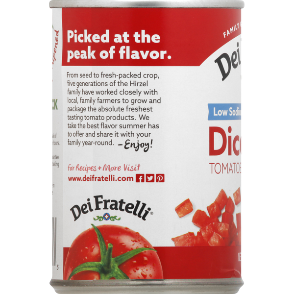 Tomates Diced Low Sodium Dei Fratelli