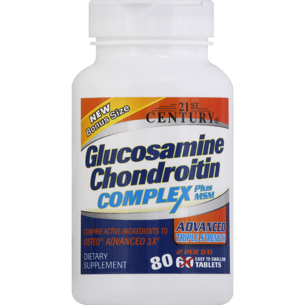 Comprimés de complexe glucosamine chondroïtine du 21e siècle - Taille bonus
