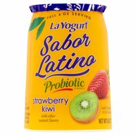 ¡Sabor! Yogur bajo en grasa de fresa y kiwi con probióticos
