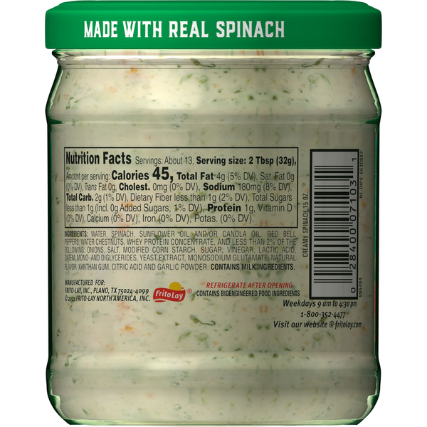 Tostitos Dip crémeux aux épinards