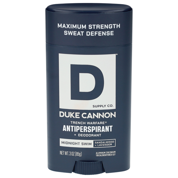 Duke Cannon Antiperspirant Midnight Swim Bois de santal et Lavande