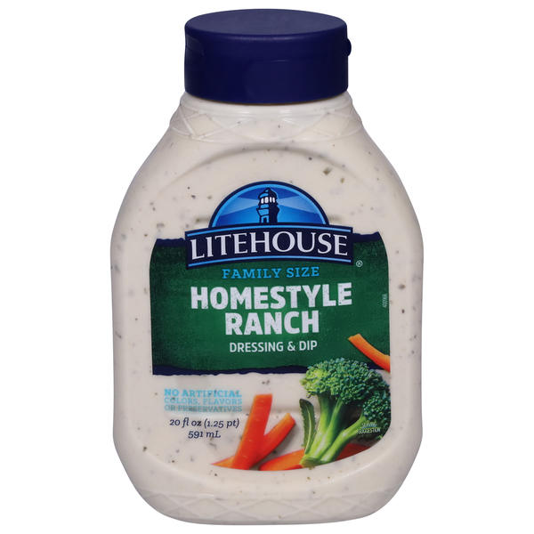 Vinaigrette et trempette Ranch Homestyle Litehouse - Taille familiale