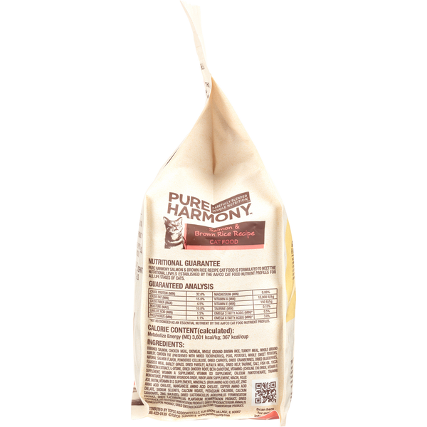 Pure Harmony Super Premium Cat Food - Salmon & Brown Rice