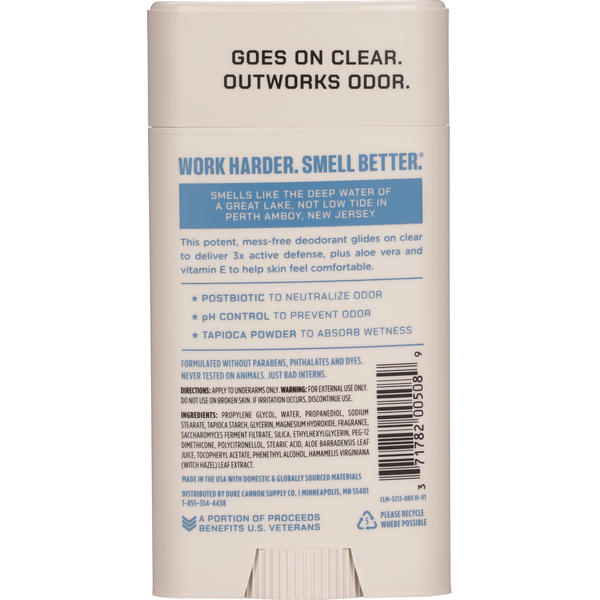 Duke Cannon Supply Co. Active Deodorant - Fresh Water & Citrus