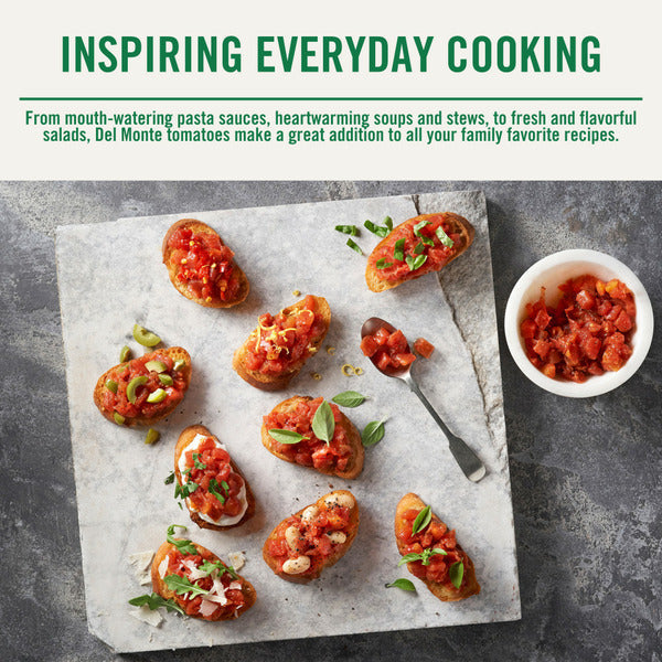 Tomates en dés Del Monte avec poivrons verts et oignons